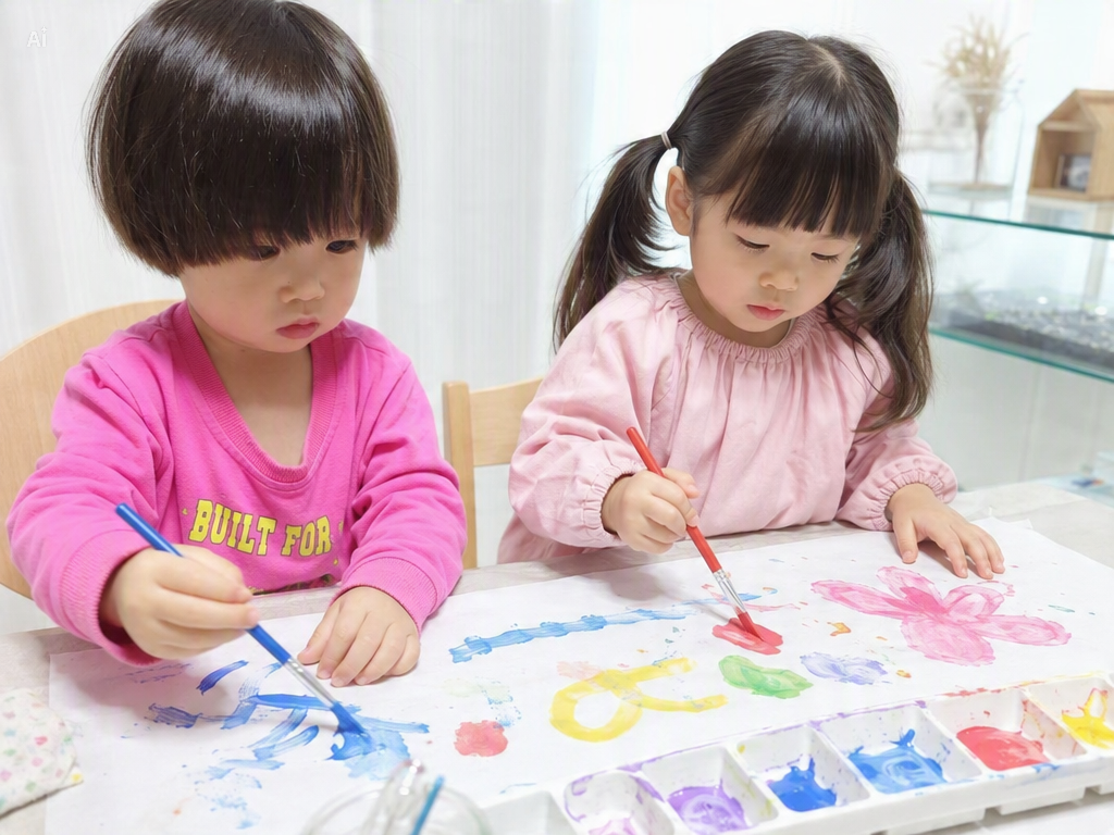 「夏の思い出」ちぎり絵イメージ